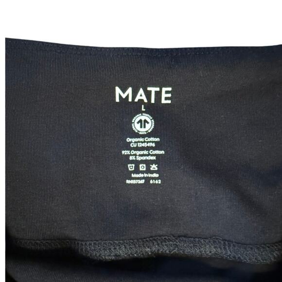 MATE Organic Stretch Midi Legging | Jet Black | Large | NWT | Sustainable - Picture 4 of 4